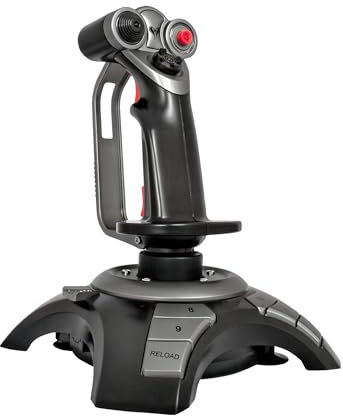 Joystick per PC/computer Controller per Giochi di Simulazione Volo USB Nero HARD4278