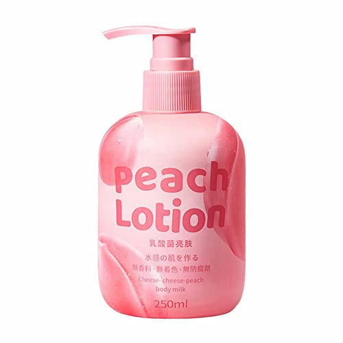 Moisturizing Body Milk Cheese Peach Moisturizing Lactic Moisturizing Body Lotion Seidige, feuchtigkeitsspendende Körpermilch mit großer Kapazität Reinigung Gerät Shampoo (A, One Size)