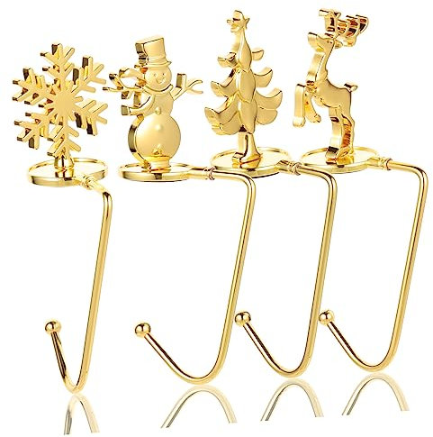 Cabilock 8 Stk Kaminhaken Zu Weihnachten Weihnachtssockenhalter Halter Für Weihnachtsstrümpfe Weihnachtsstrumpfhaken Girlandendekor Weihnachtsstrumpfhalter Strumpfhaken Für Den Kamin Eisen