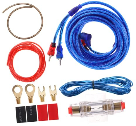 SOLUSTRE 2000w Car Power Cord Power Amplifier Cable Pure Copper Wire for Car Audio Amplifier Install