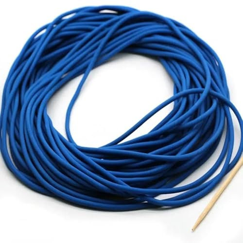 Cuerda elástica de goma de 2 mm, cuerda elástica de goma sólida de 2 a 15 metros, diámetro E de 2 mm, 2 m