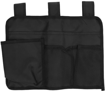 Bedside Hanging förvaringspåse Multi Pocket Wheelchair Armest Pouch Organizer för babybädd Dorm Hospital Bed Office Stol Sturdy Nylon Fabric Hållbar design