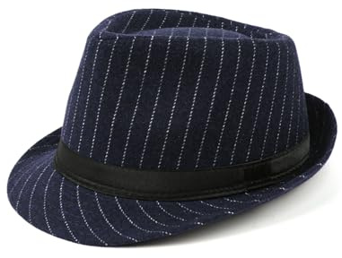 Zylioo S/M/L/XL/XXL Cappelli Fedora in Feltro Trilby per Teste Grandi/Piccole, Cappelli di Feltro Invernali, Berretto Jazz a Tesa Corta, Cappello Panama Caldo con Nastro, L