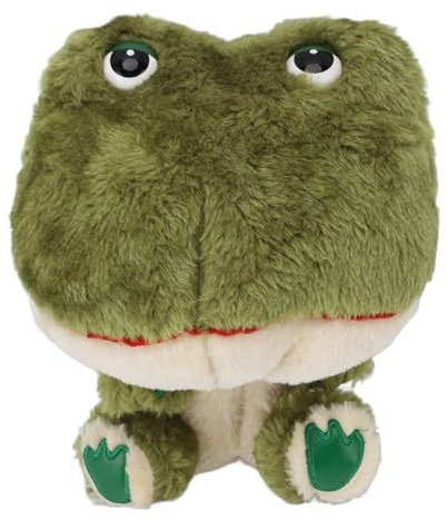 Bonbela Hochwertige Weiche Cartoon-Frosch-Schlägerhaube aus Plüsch, Schützende Golf-Schlägerhaube mit Innenclip für 1 Fahrer, Damen und Herren