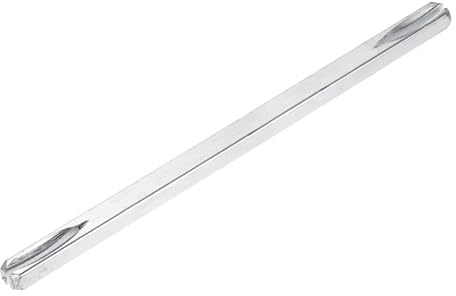 sourcing map Door Knob Spindle, 150mm Long Spare Door Handle Spindle Bar, Square Doors Handle Parts Lock Replacement Part for Furniture Assembly, DIY Projects, Silver Tone
