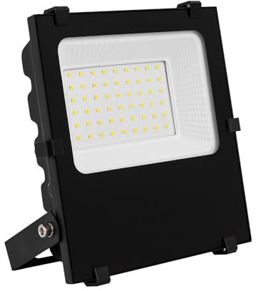 LEDKIA LIGHTING Projecteur LED 30W 145lm/W HE PRO Dimmable pour jardin, terrasse, patio, 4000K Blanc neutre