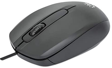 Manhattan Comfort II Optische USB-Maus schwarz