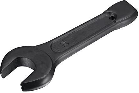 sourcing map 34mm Open End Striking Wrench, High Tensile Steel Single Head Spanner Hand Tool
