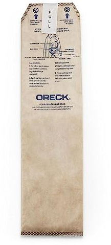 Oreck Vacuum Cleaner Bags for Discover Upright Vacs, Pack of 6, Tan