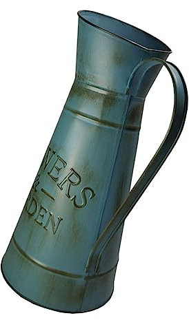 Zerodeko 1Stk dekorativer Alter Wasserkocher Vase bürodeko gartenschlauch Halterung Bauernkübel aus Metall Glaskrug Anlage Gartenzubehör Garten wasserkocher Pflanze
