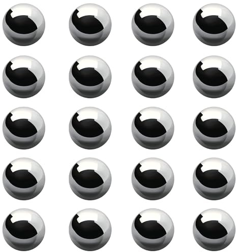 20 Stück Kugellager Kugeln, Edelstahlkugeln, Stahlkugeln Metallkugeln Lager Sortiment Kit für Fahrrad Rad Präzision Innenlager Fahrradnabe Lager Lagerkäfig Ersatzteile（15mm)