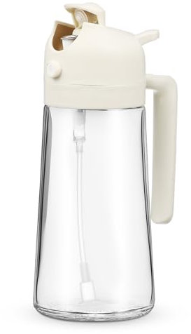 Cabilock Dispensador De Aceite De Oliva De Pulverizador De Precisión Botella De Vidrio Para Cocina Dispensador De Aceite De Aerosol Rellenable