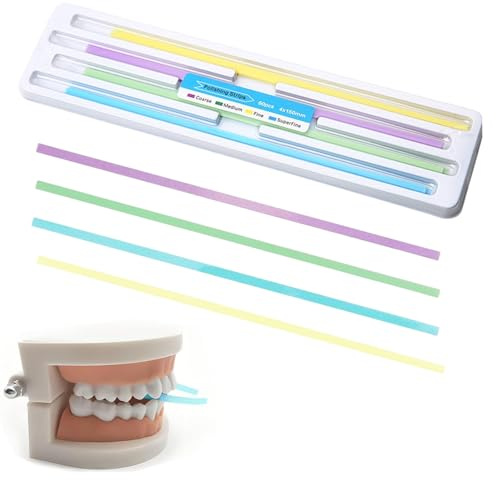 Zahn 60 Pcs Schleifpapier Zahnschleifpapier FüR Zwischenräume Polierstreifen Dental Ultra-Fine Polierstreifen