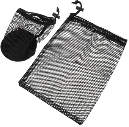 BESPORTBLE 2stücke Golfball Tasche Mit Netzmuster Ballnetztasche Für Golfballaufbewahrung Atmungsaktive Balltasche Aus Nylon Praktische Golforganizer Mit Kordelzug Vielseitig Einsetzbar