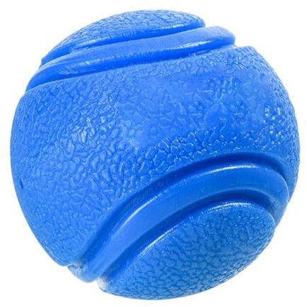 Palla da masticare per cuccioli resistente agli strappi con creste per la cura dei denti e rimbalzo elastico per esercizio all'aperto pulizia dei denti giocattolo per cani