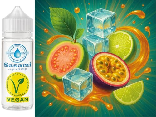 Guava Chill Wave - Guava Frutto della Passione Lime Ice Aroma Concentrato - Vegano - Sasami - 100ml