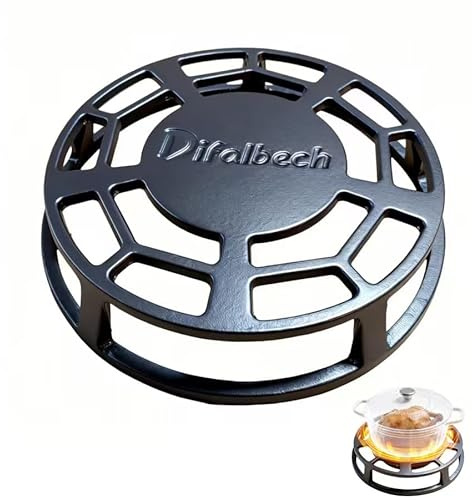 Cast Iron Heat Diffuser for Gas Stove,Simmer Plate for Kitchen Slow Cooking