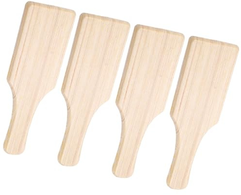 NUSITOU Strumenti per Modellare Argilla in Legno 4 Pezzi Paddle per Ceramica Facile da Pulire per DIY e Modellazione Artistica