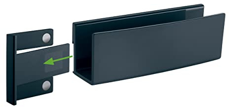 SIGEL GL803 Ablagefach anthrazit, für Glas-Magnetboards