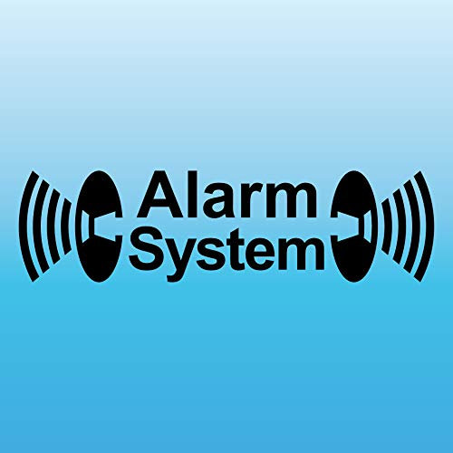Sticker Tattoo Alarm System Black Mirrored for Inside of Glass Panel Car Window Film
