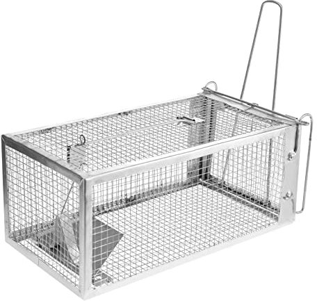 MorNon Lebendfalle Mausefalle Lebend Rattenfalle Tierfalle Käfigfalle Lebend für Mäuse, Ratten, Nager