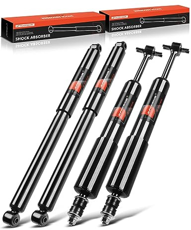 A-Premium Front and Rear Shock Absorbers Struts Compatible with Ford Ranger 1998-2011 & Mazda B3000 1998-2007, B4000 1998-2009 - [4WD or RWD with Torsion Bar Front Suspension]