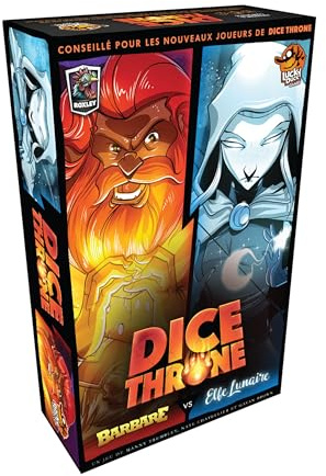 LUCKY DUCK GAMES - Dice Throne S1 - Barbar vs. Mondelfe - Französische Version (8+)