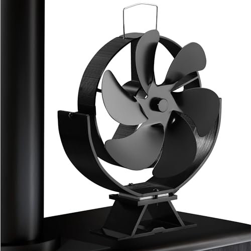 Navaris Ventola per Stufa a Legna - Ventilatore Caminetto - Stove Fan - Termoventilatore Camino Legna e Pellet - Pronto da Usare senza Elettricità