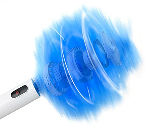 BeisDirect Piumino elettrico, spolverino elettrico portatile, spazzola per spolverare telescopica, collettore di polvere senza fili rotante a 360° per la pulizia di tapparelle, automobili (Cachi)