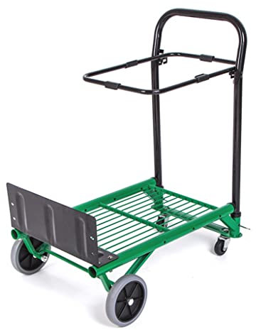Carrello Pieghevole da Giardino per la casa Carrello Pieghevole Carrello per la Spesa Carrello Portatile Carrello elevatore Multifunzionale a 4 Ruote