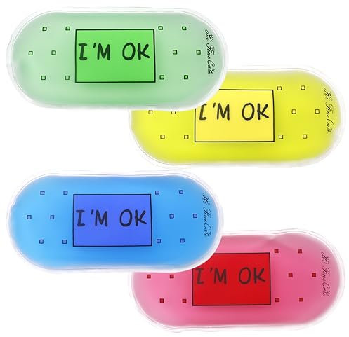 Small Ice Packs, Boo Boo Ice Packs for Injuries Kids Hot Cold Ice Packs Bulk Reusable Gel Bead Ice Pack Cold Compress for Pain Relief