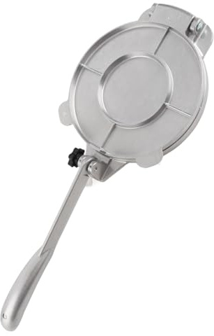 Aluminum Alloy Tortilla Press, Manual Tortilla Maker, Dough Press,Flour Tortilla Press, Rotis Press, Tortillera Pataconera for Pizza Pie Patty Making (16cm Silver)