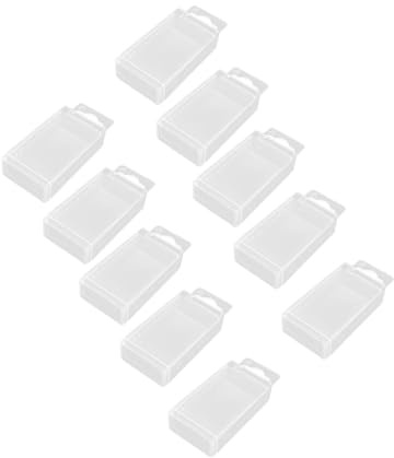F Fityle Boîte de rangement de forets 10 pièces, boîte de fraise de foret, boîte de foret hélicoïdal télescopique, accessoires d'emballage d'outils, étui de, 4.1 mm 7.5 mm