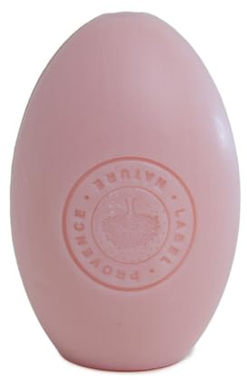 Label Provence Savon de Marseille – Französische rotierende Seifennachfüllpackung für Wandhalter und Seil – einfache Hand- und Körperwäsche – hergestellt mit frischer Bio-Eselsmilch – Rosenduft – 270