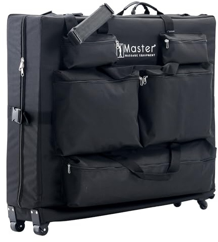 SZSXYBZ Master Massage Sac de Transport en Nylon pour Table de Massage avec Roulettes Taille Moyenne Noir Transport Facile