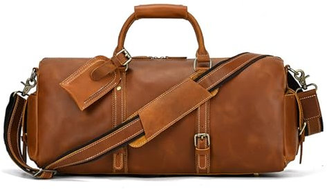 XFZJCHAP Handtasche Reisetasche Vintage Seesack Herren Reise Umhängetasche Umhängetasche Rindsleder Handtasche