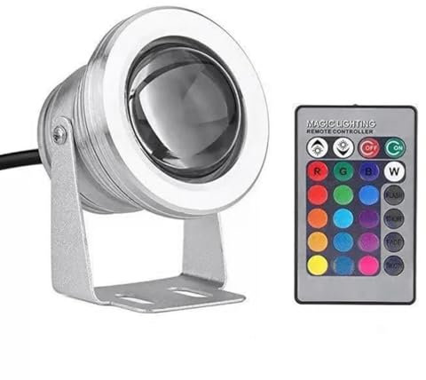 Roxvue Underwater Light Embedded High Voltage 85-265v LED Floodlight RGB Fountain Pool Pond Aquarium Spotlight Bulb Lamp B