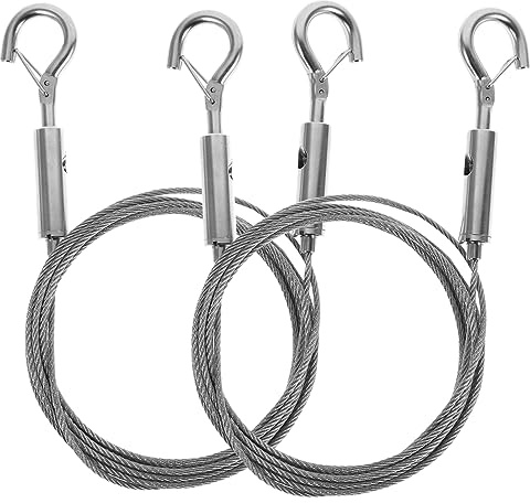 Uonlytech 2pezzi Cavo Acciaio Inox Per Appendere Foto e Ganci Di Sicurezza Filo Robusto Per e Decorazioni Murali