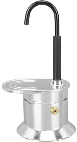 Dianzan Moka a Tubo Singolo, 1 Tazza in Lega di Alluminio, Moka a Beccuccio Singolo, Caffettiera per caffè Espresso Fornello, per Casa, Campeggio All'aperto