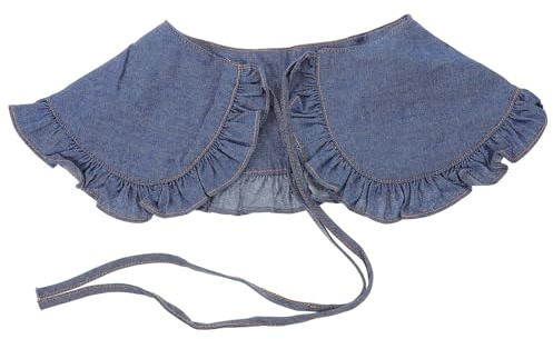Abaodam Finto Volant in Donna Colletto da Poliestere a Bordo Staccabile alla Elegante Design Moda per Ragazze e Donne