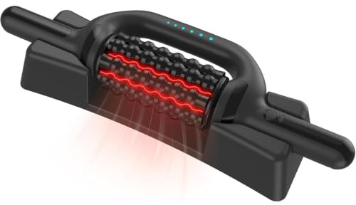 Rouleau de Massage Électrique Anti Cellulite avec Redlight - 6 Vitesses, Réduit Cellulite et Tensions, Corps et Jambes, Appareil de Massage Manuel électrique avec Rouleaux de Tissus Profonds