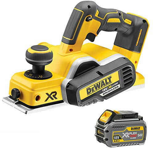 DeWalt DCP580N 18v XR Li-Ion Brushless Planer with 1 x 6.0Ah DCB546 Battery