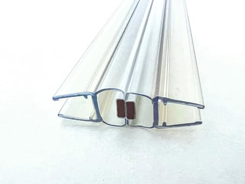 Kristhal Tür-Magnetdichtung 180°, 1 Paar, 200 cm Länge, für 6 und 8 mm Glas, made in Germany, Art. Nr. 6092