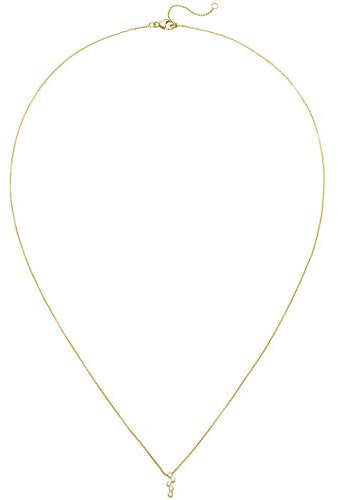 Jobo Damen-Halskette aus 18 Karat 750 Gold mit 5 Diamanten 45 cm
