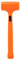 Rubber Mallet Rubber Hammer Mallet, Practical PVC Rubber Soft Face Dead Blow Hammer Installing Tool (1LB)