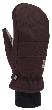 Carhartt Women's GL0800W Women's Insulated Duck Synthetic Leather Knit Cuff Mit - Small - Blackberry
