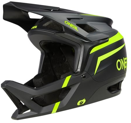 O'NEAL Transition hjälm I mountainbikehjälm | Enduro MTB Downhill | Lätt och sportig cykelhjälm kvinnor och män med bra ventilation I MTB-hjälm enligt DIN EN1078 I svart neongul I storlek L