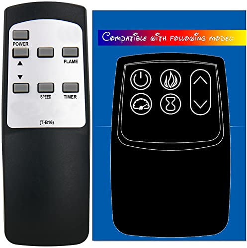 Replacement for Twin Star CLASSICFLAME Electric Fireplace Heater Remote Control 3311040CGL-S 2611040FSL-SA01 2811039FGL 2811039FGL-A1 2811039FGL-HD01 2311039FGL 2311039FGL-A001 2311039FGL-HD01