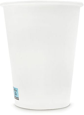 Wellsamed WELLSACUP 1000 Pappbecher 300 ml Weiß, geeignet für Heißgetränke, Coffee to Go, Business, Veranstaltungen, Party