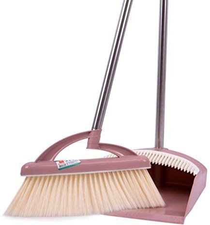 AttreX NLIAN- Set di Paletta for Lobby e Angolare, Set di Seta for Crittografia Addensata a Quattro Righe Forniture for la Pulizia Combinazione di Paletta for la Polvere for Pavimento della Lobby dell